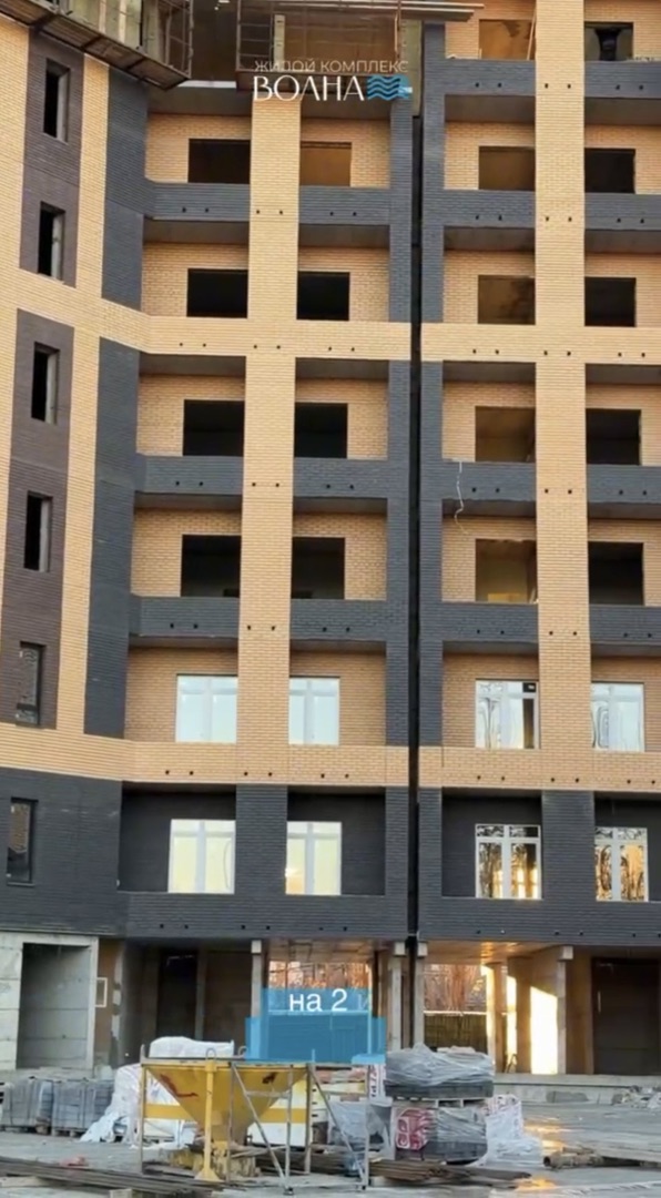 Отчет о ходе строительства.  Эстетика и надежность фасада.